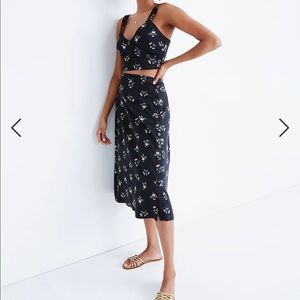 Madewell SET midi skirt + crop top!!!